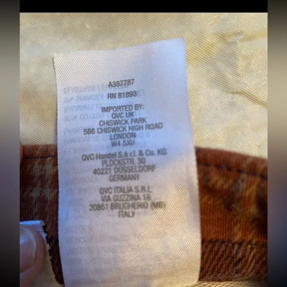 Susan Graver Straight Leg Pull On Career Pants Womens Large Pockets Punk Plaid - Picture 5 of 7